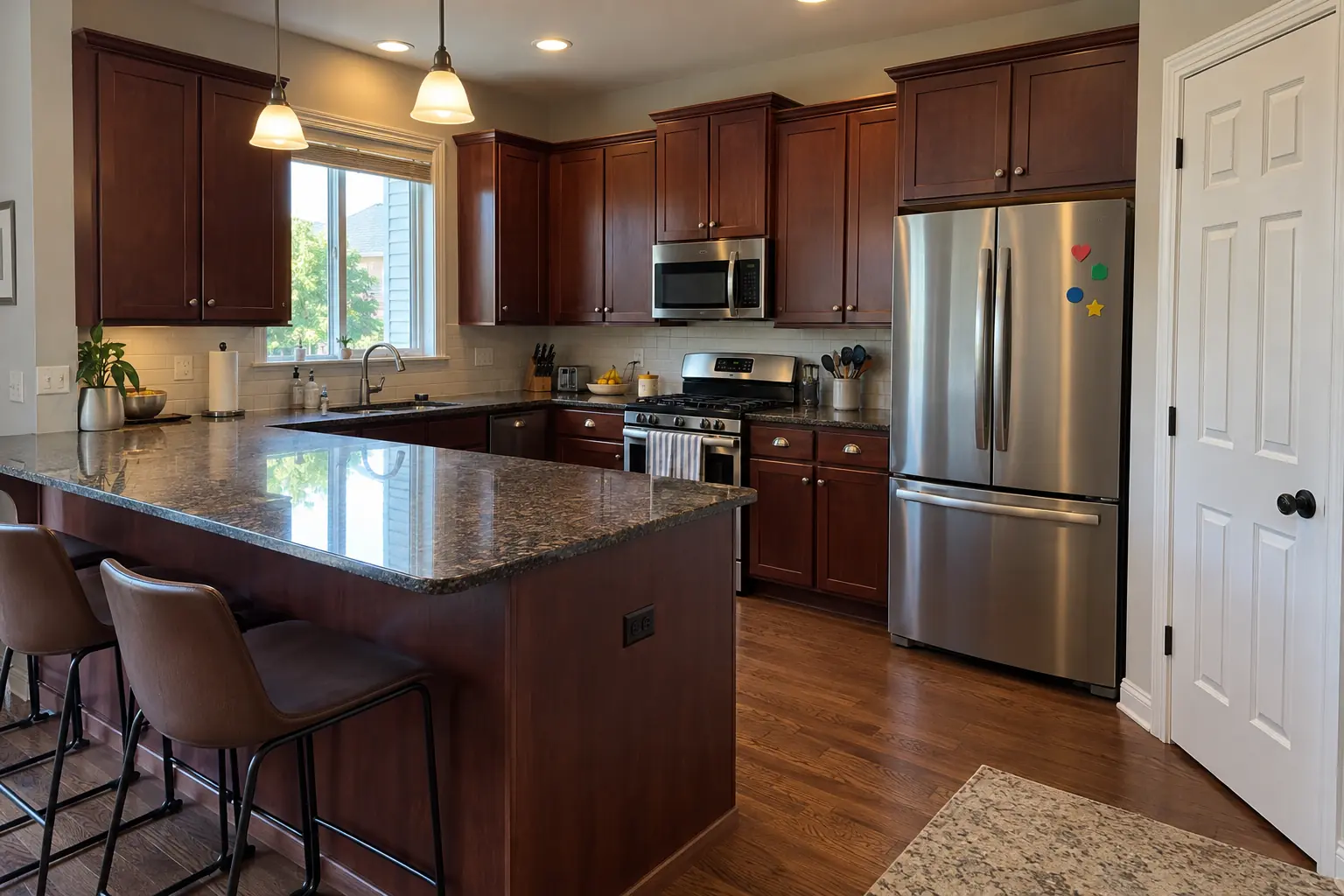 Kitchen Cabinet Painting project near Plainfield, before