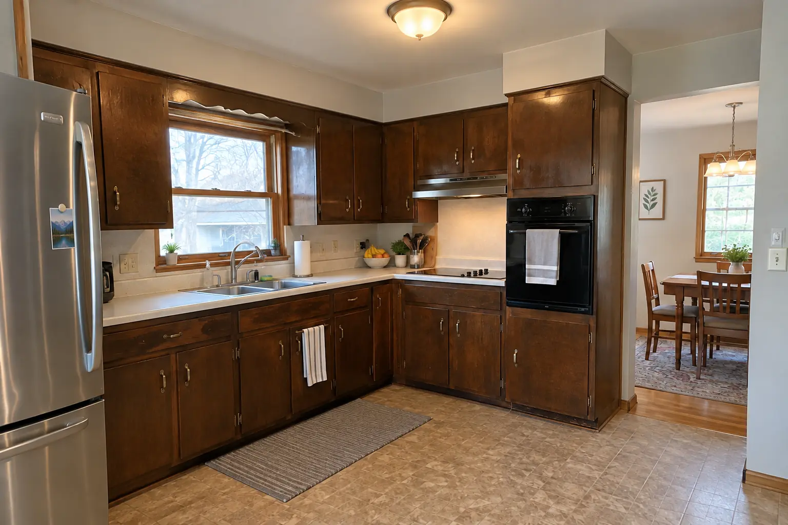 Cabinet Refacing — before