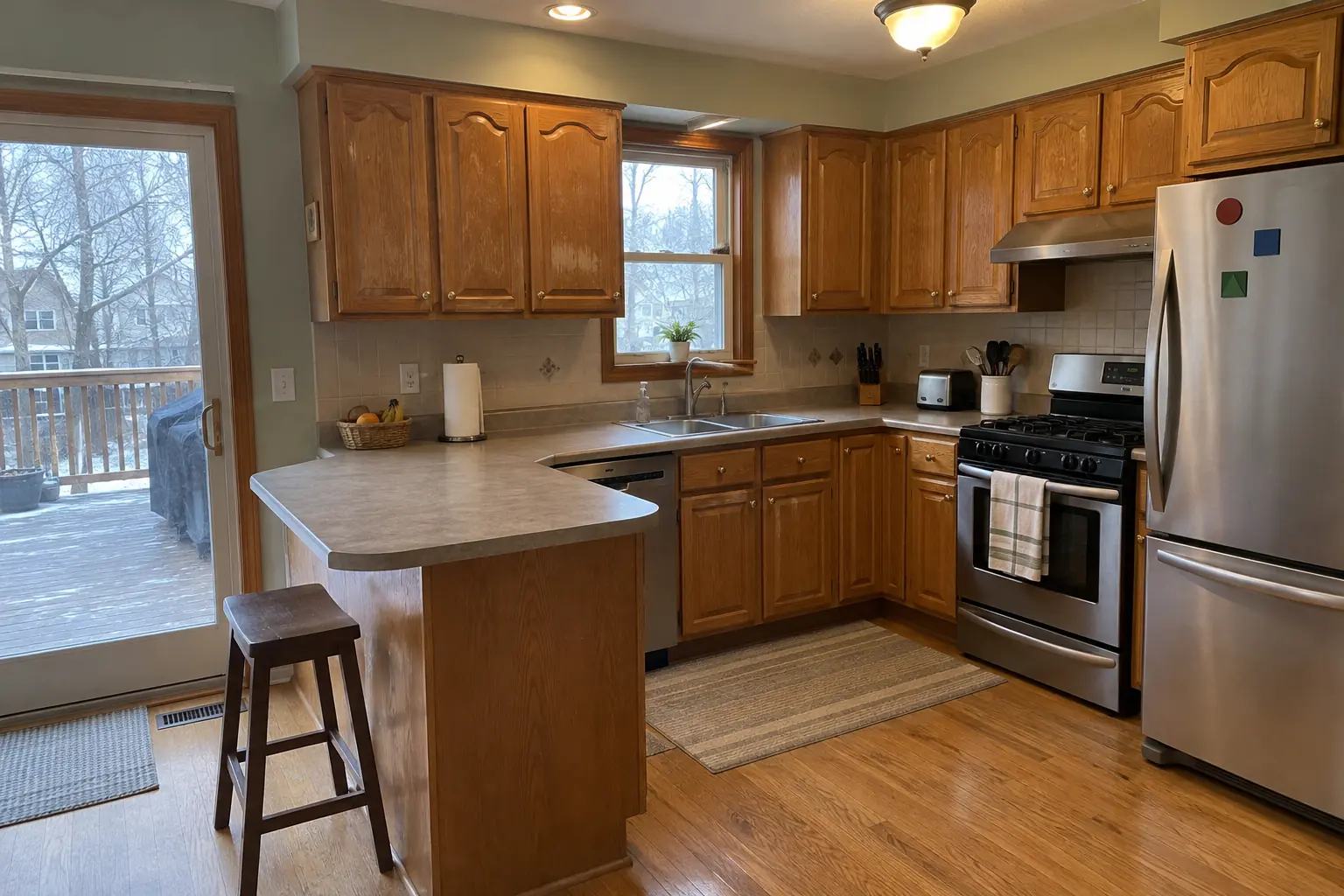Cabinet Refacing — before