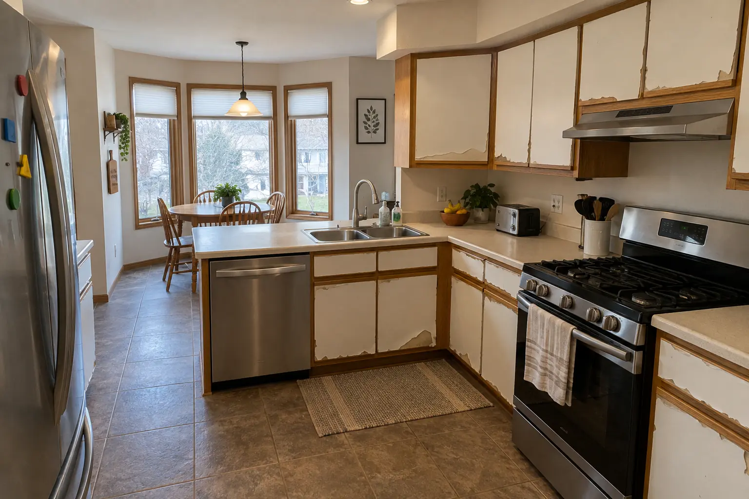 Cabinet Refacing — before