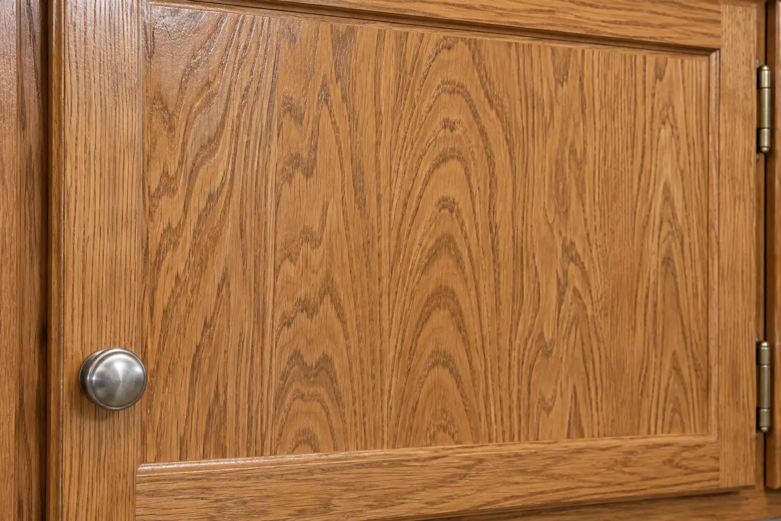 Cabinet Refinishing & Staining in a postwar ranch / cape cod / bi-level — detail