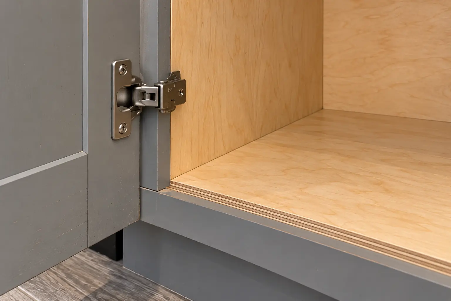 Kitchen Cabinet & Drawer Repair in a 2000s new construction — detail