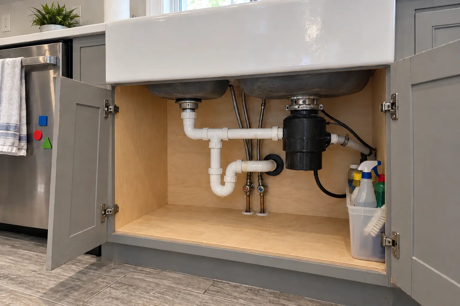 Kitchen Cabinet & Drawer Repair project in Plainfield, after