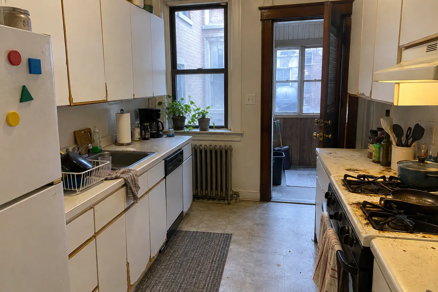 Kitchen Deep Cleaning project in Evanston, before