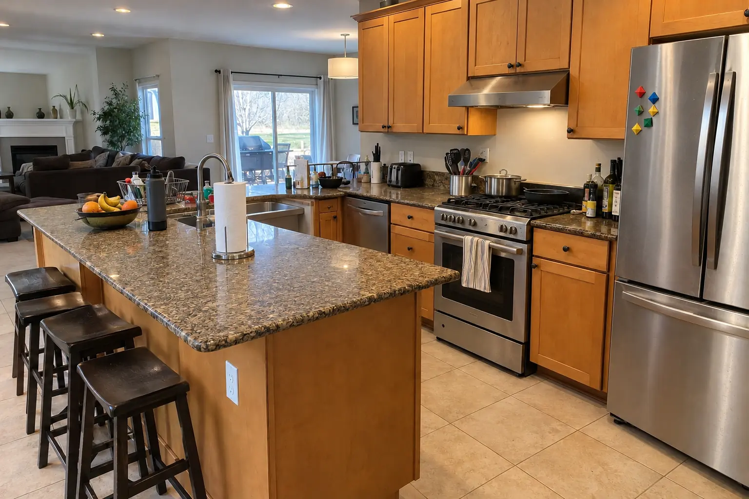 Kitchen Deep Cleaning in a 2000s new construction — after