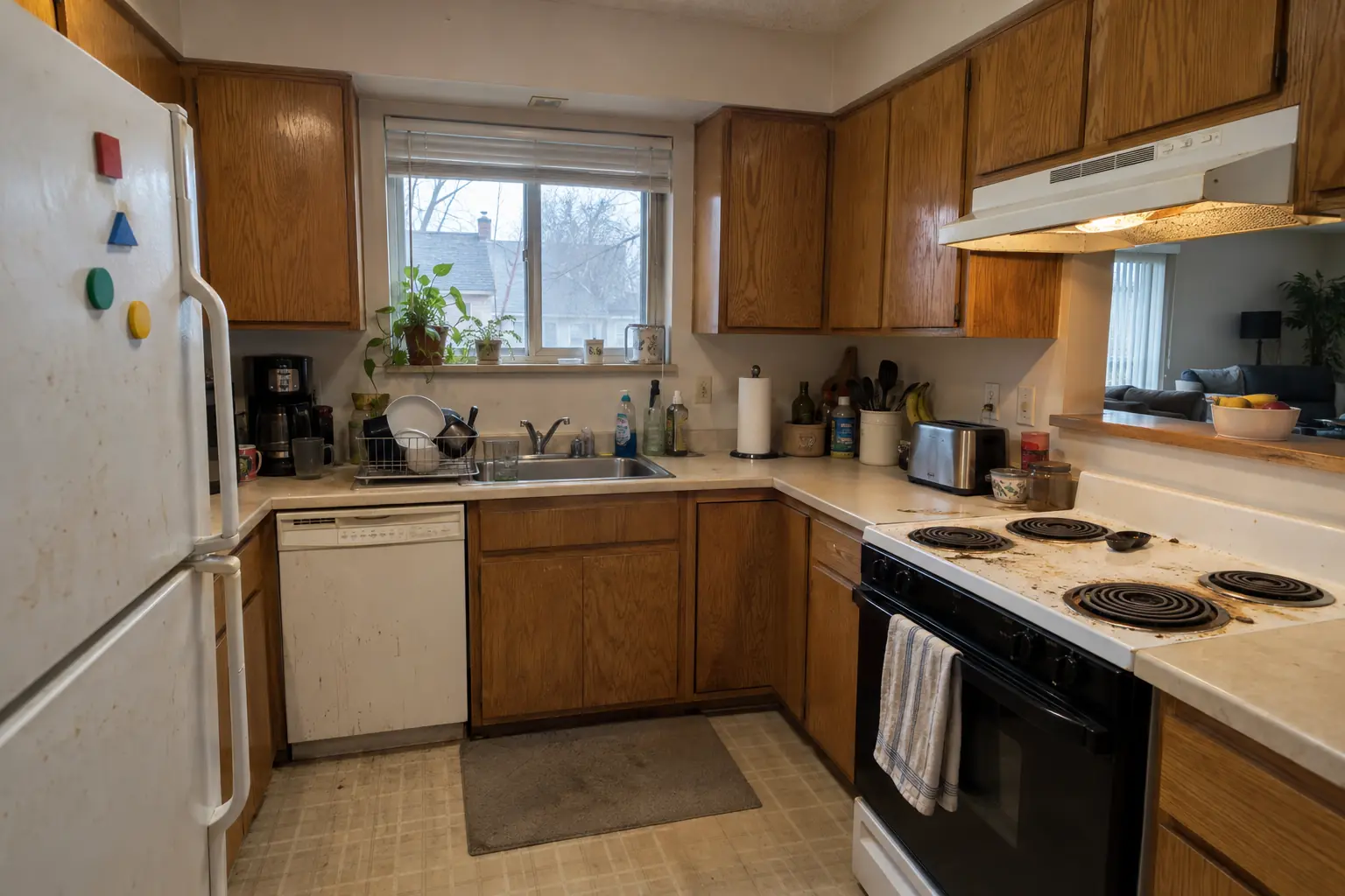 Kitchen Deep Cleaning — before