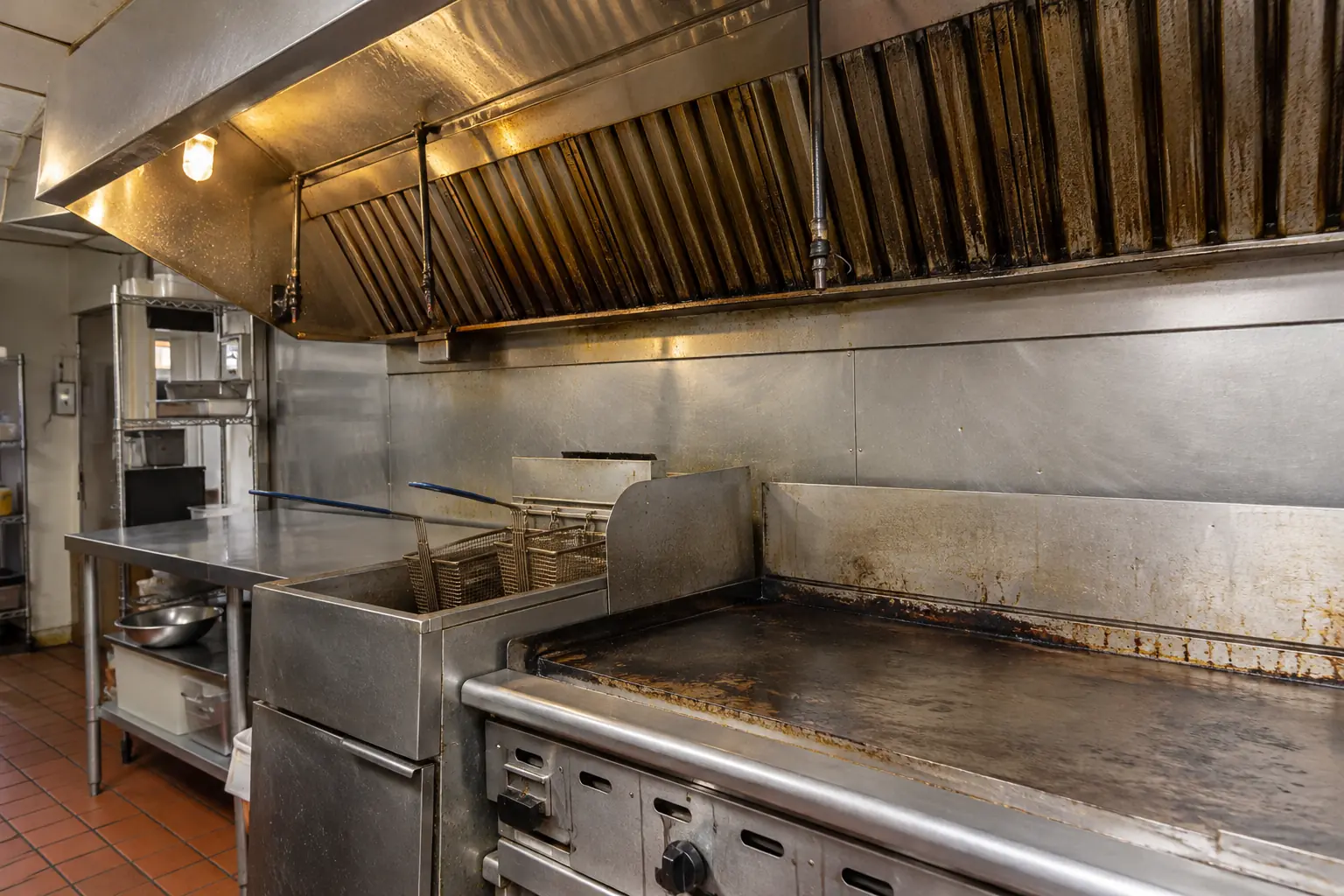 Commercial Hood Cleaning — before