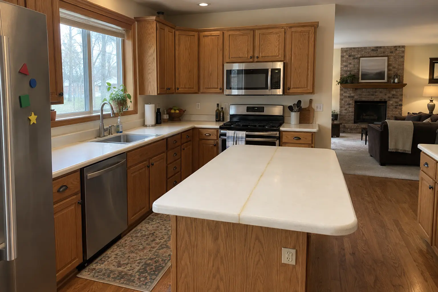 Countertop Services project in Itasca, before