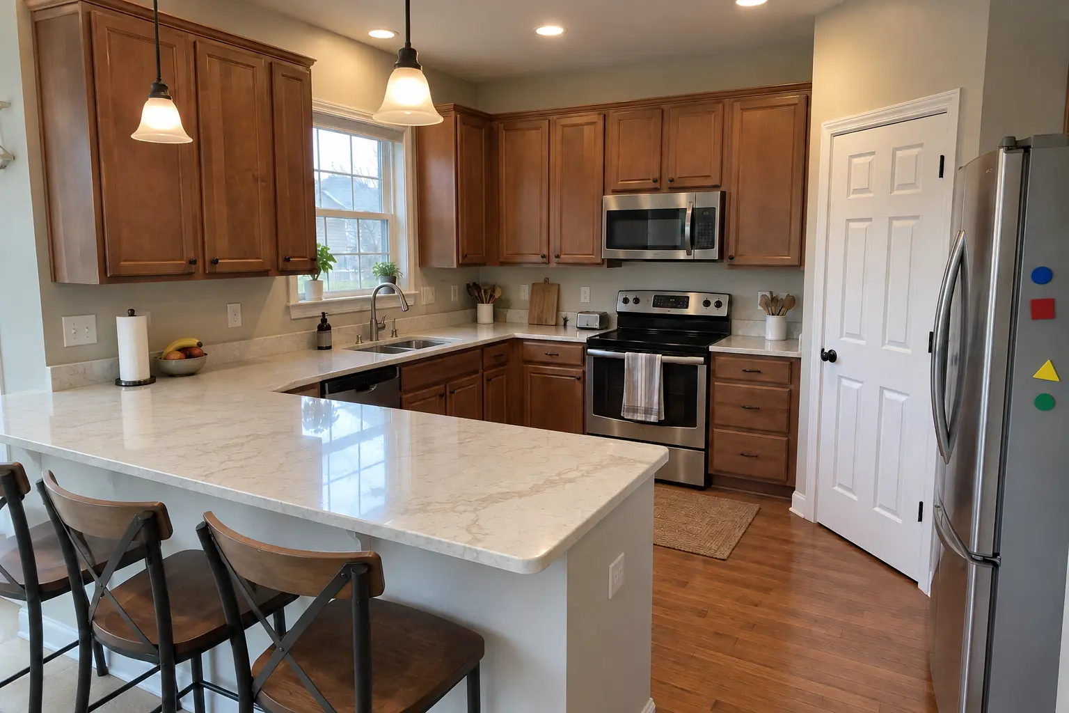 Countertop Services in a 2000s new construction — after
