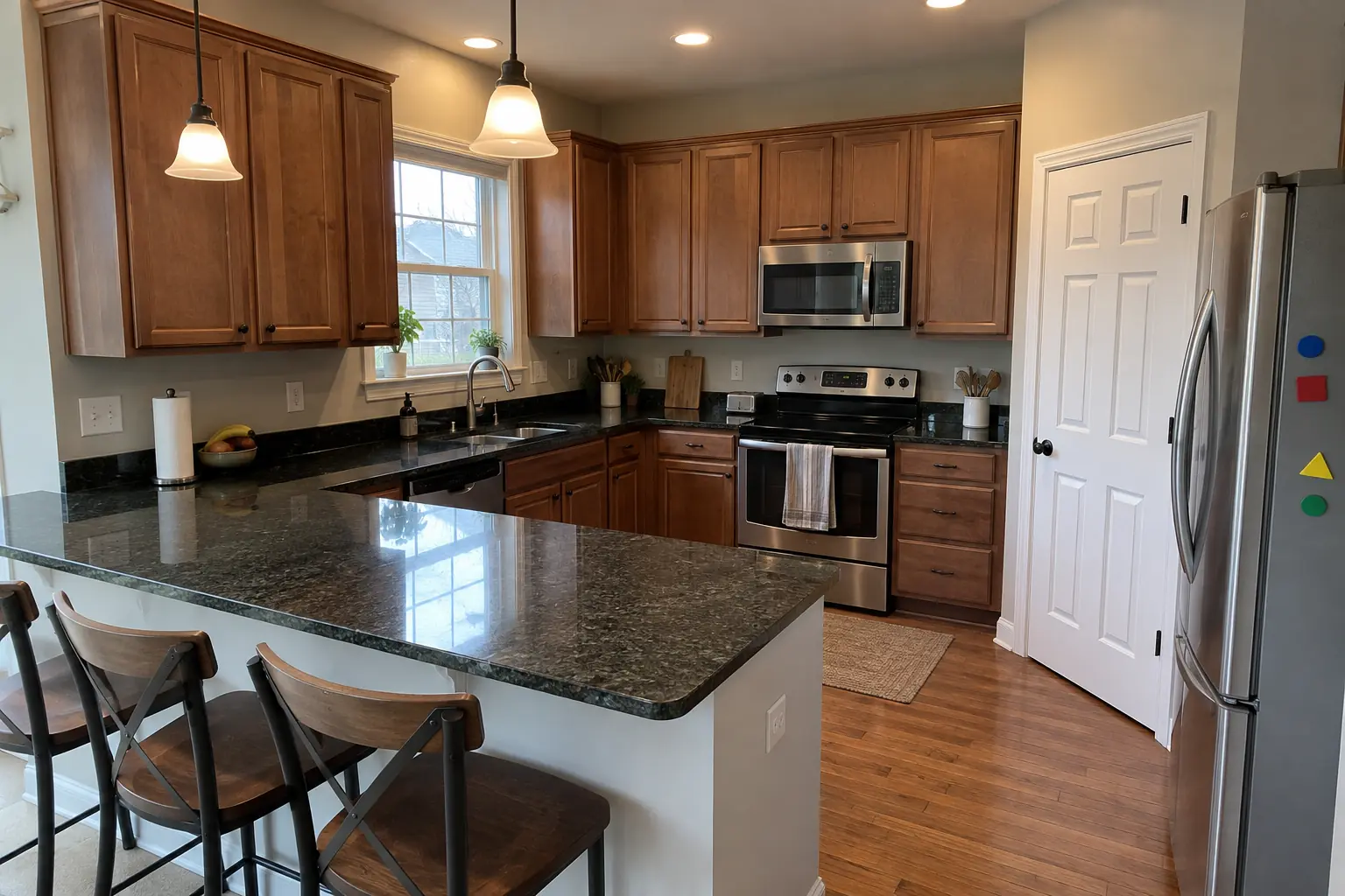 Countertop Services in a 2000s new construction — before