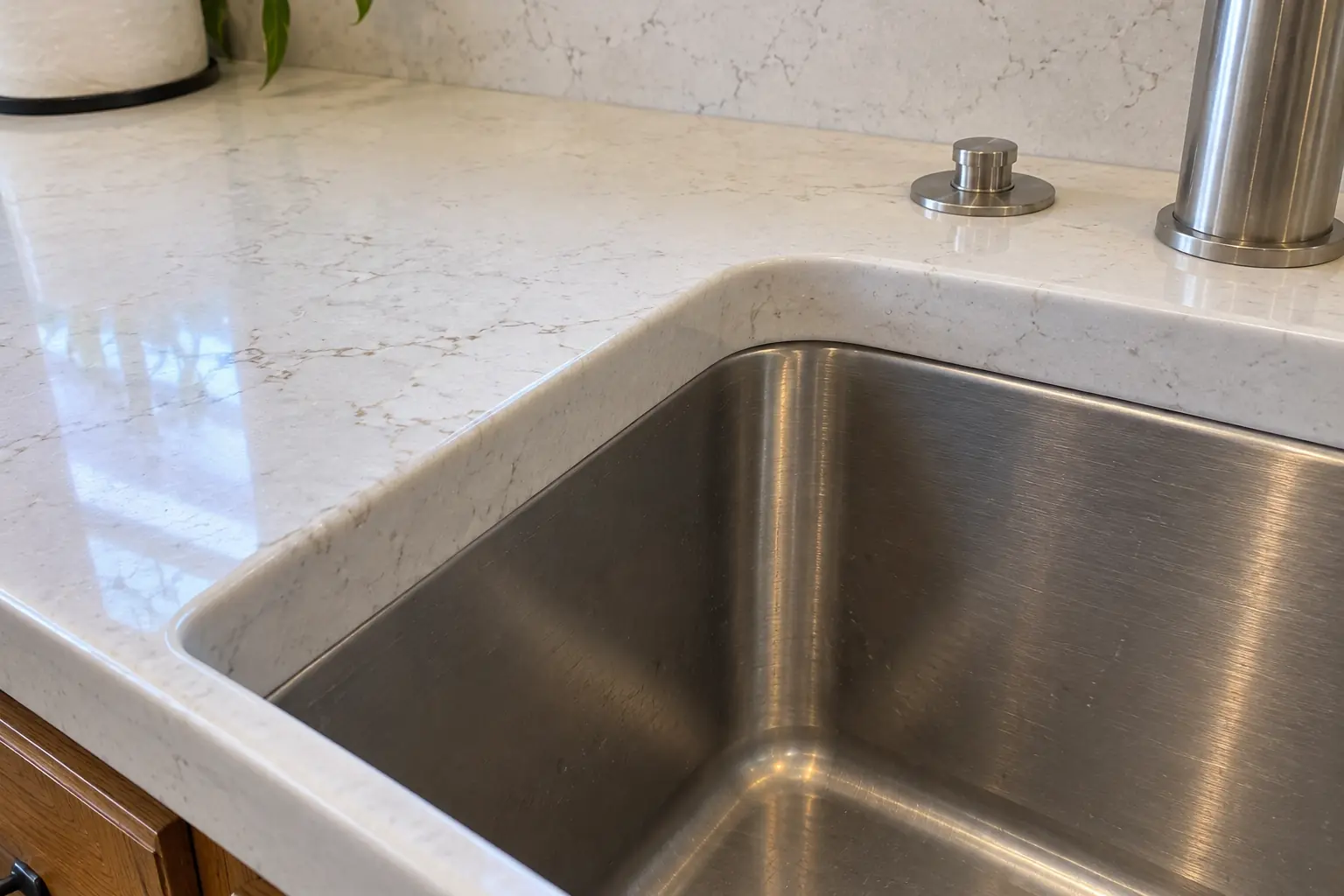Countertop Fabrication & Installation in a postwar ranch / cape cod / bi-level — detail