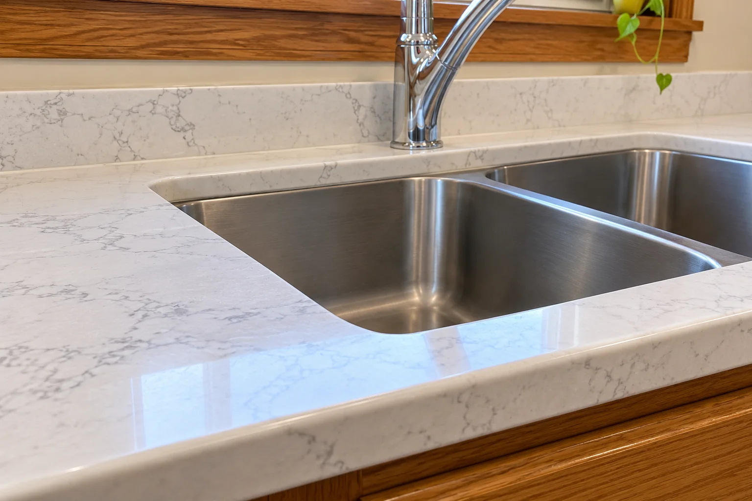 Countertop Fabrication & Installation in a postwar ranch / cape cod / bi-level — detail