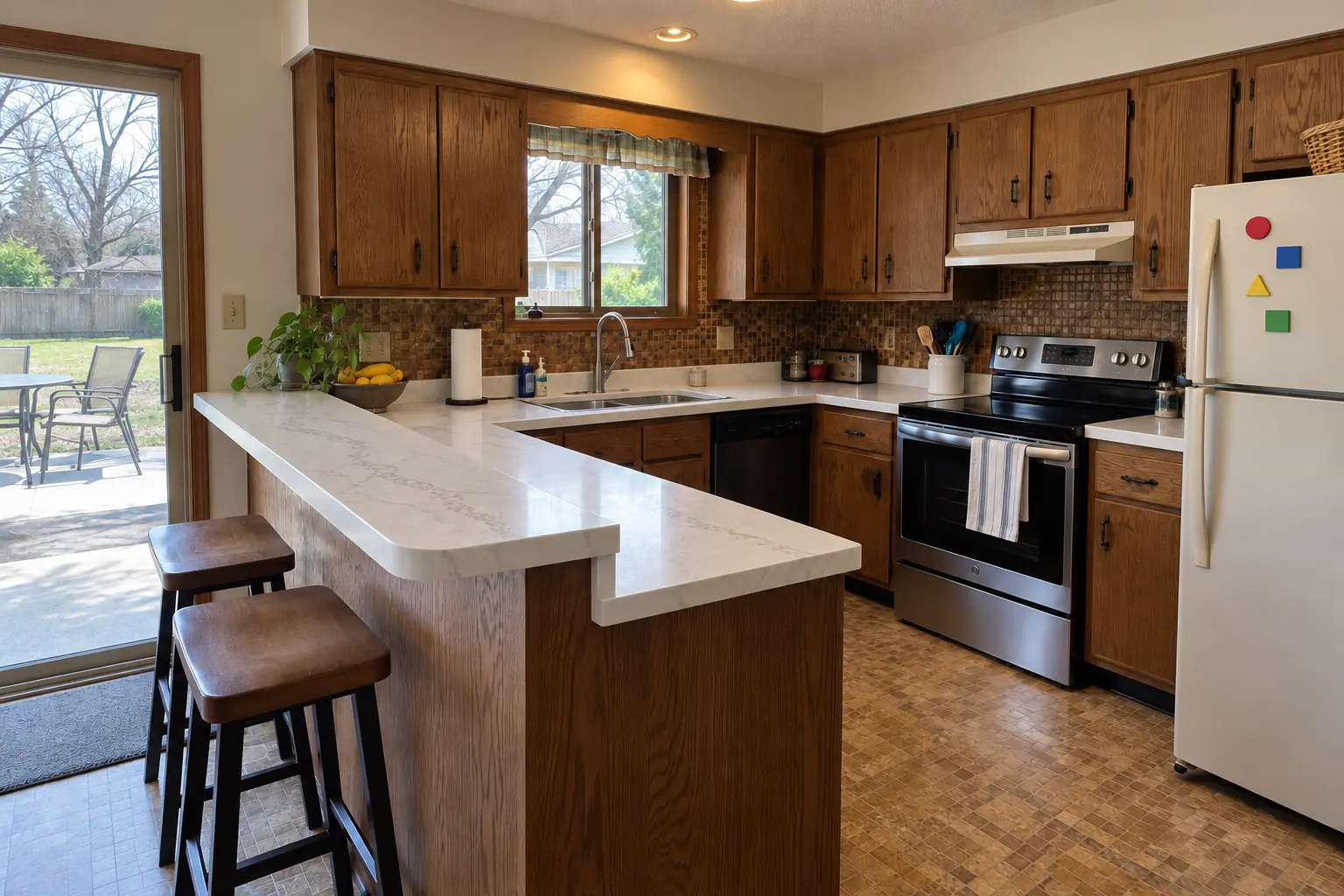 Countertop Fabrication & Installation project near Hanover Park, after