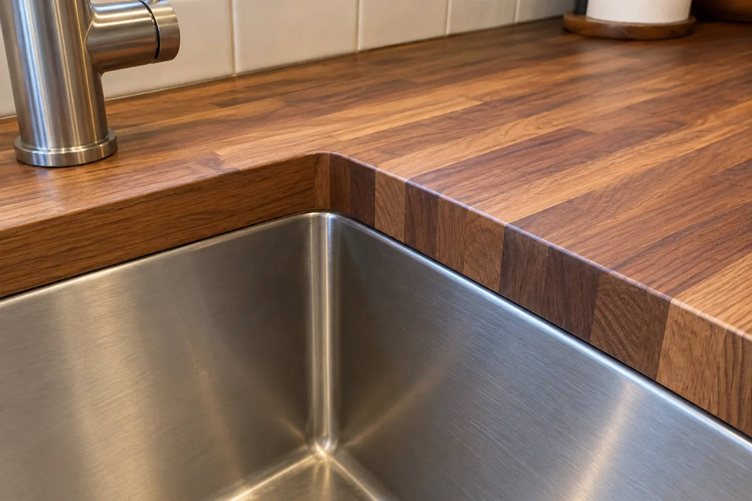 Countertop Fabrication & Installation in a 1980s-1990s two-story colonial / tract house — detail
