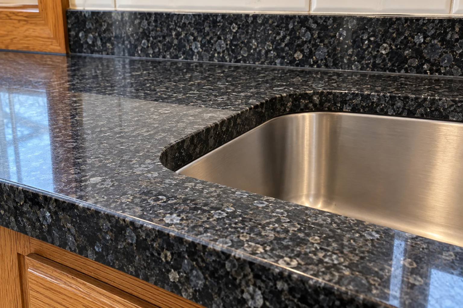 Countertop Fabrication & Installation in a 1980s-1990s two-story colonial / tract house — detail