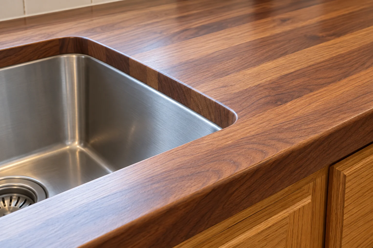 Countertop Fabrication & Installation in a 1980s-1990s two-story colonial / tract house — detail