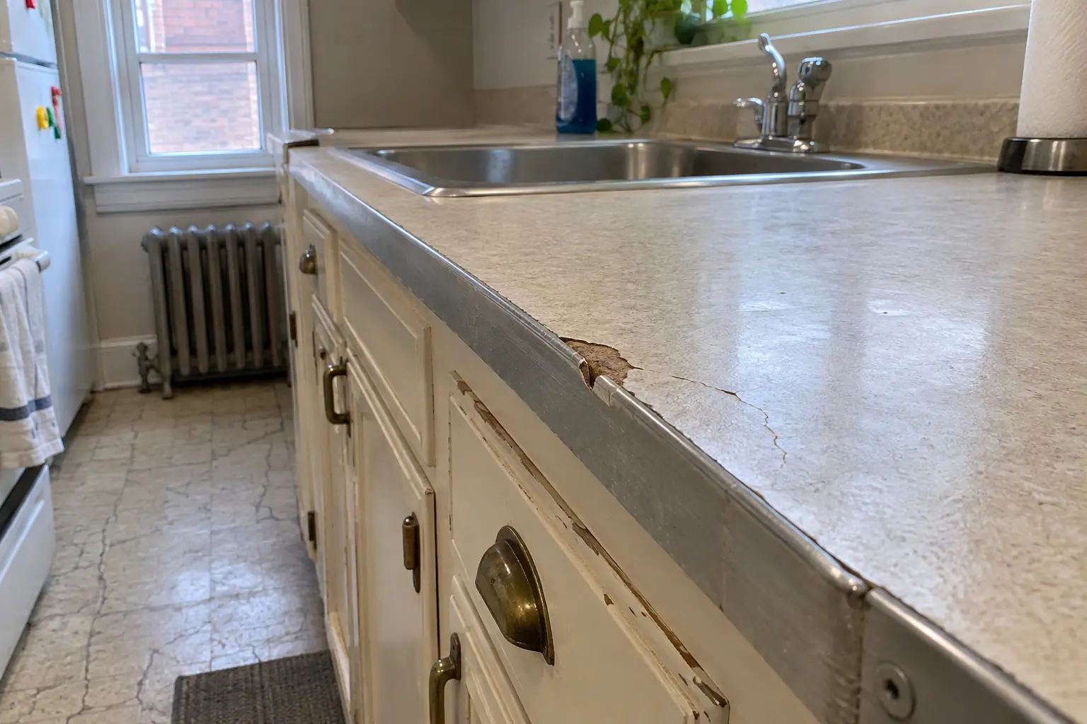 Countertop Repair — before