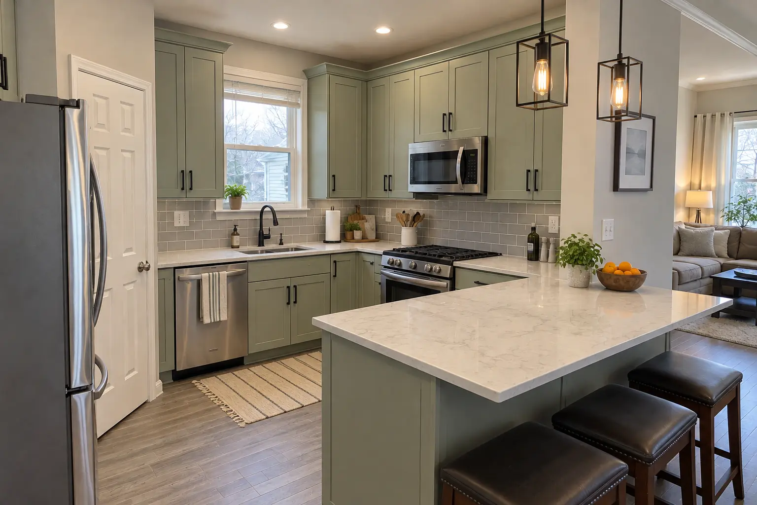 Kitchen Design & Layout Planning project near Plainfield, after
