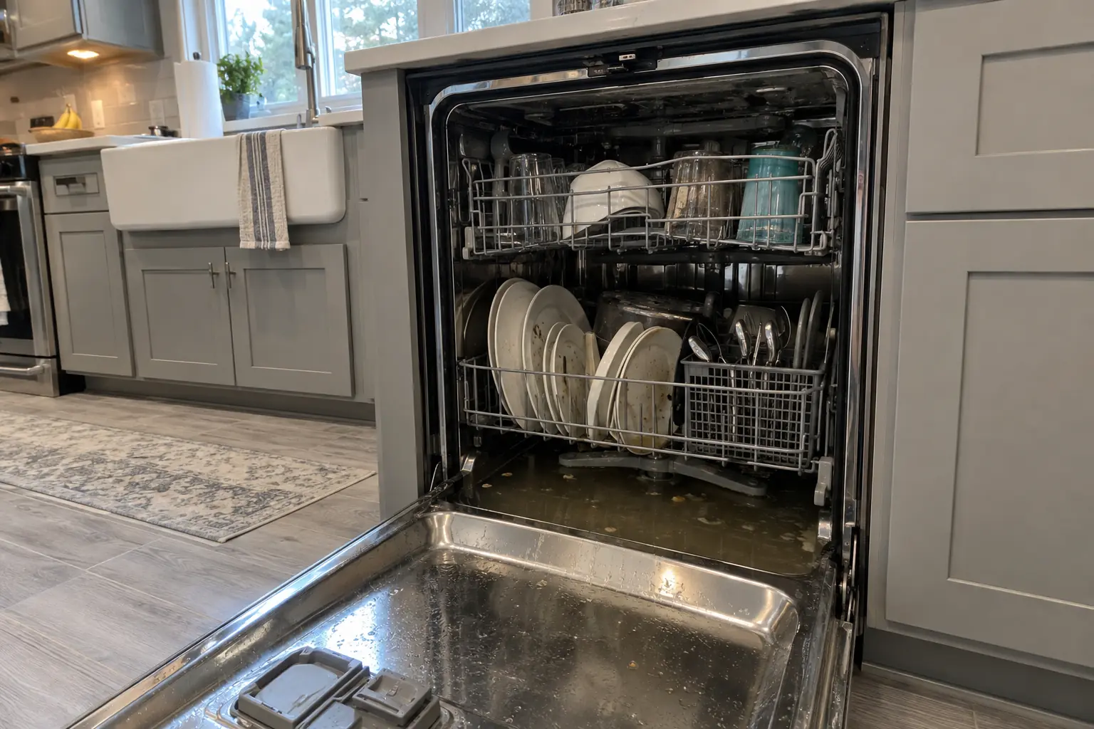 Dishwasher Repair in a 2000s new construction — problem