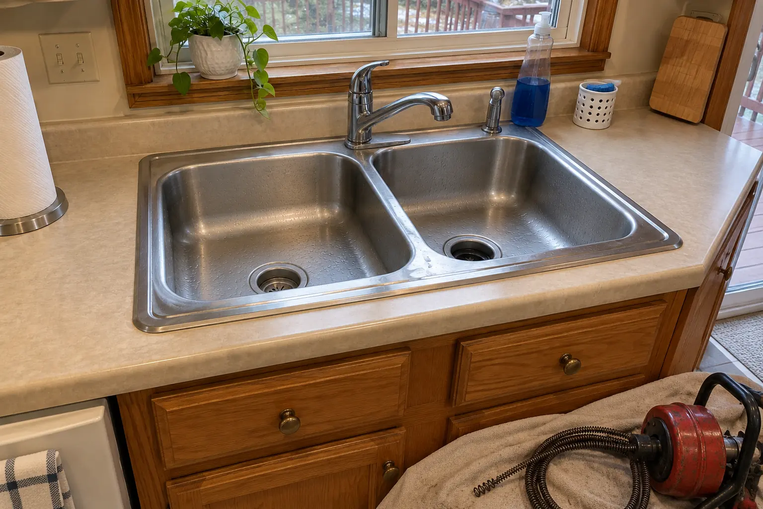Kitchen Drain Cleaning — after