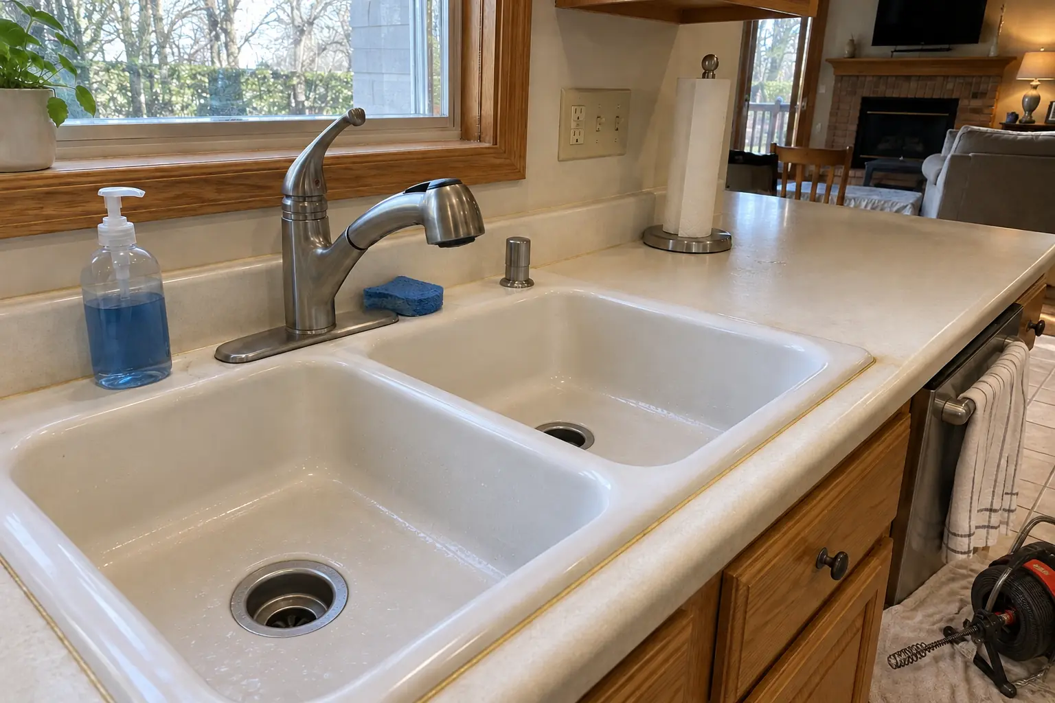 Kitchen Drain Cleaning — after