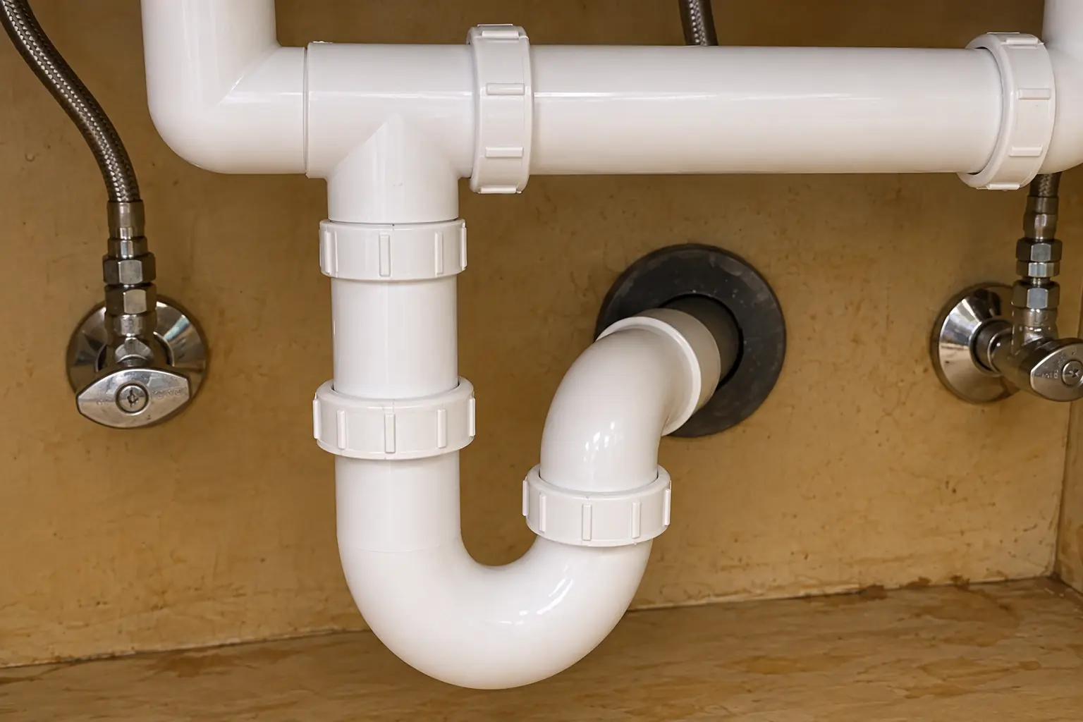 Kitchen Sink Leak & Drain Repair in a prewar house — detail