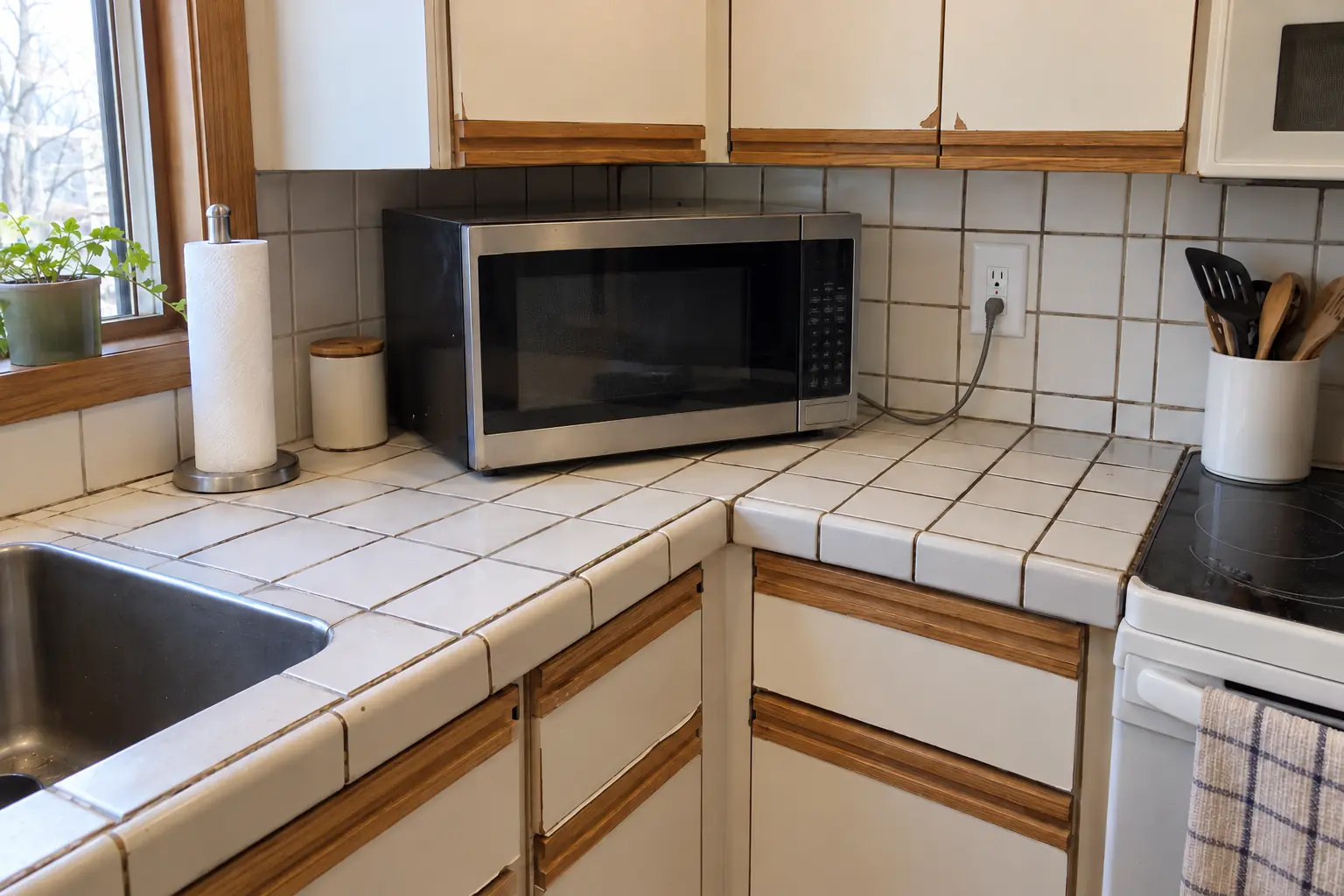 Kitchen Electrical Work project in St. Charles, after