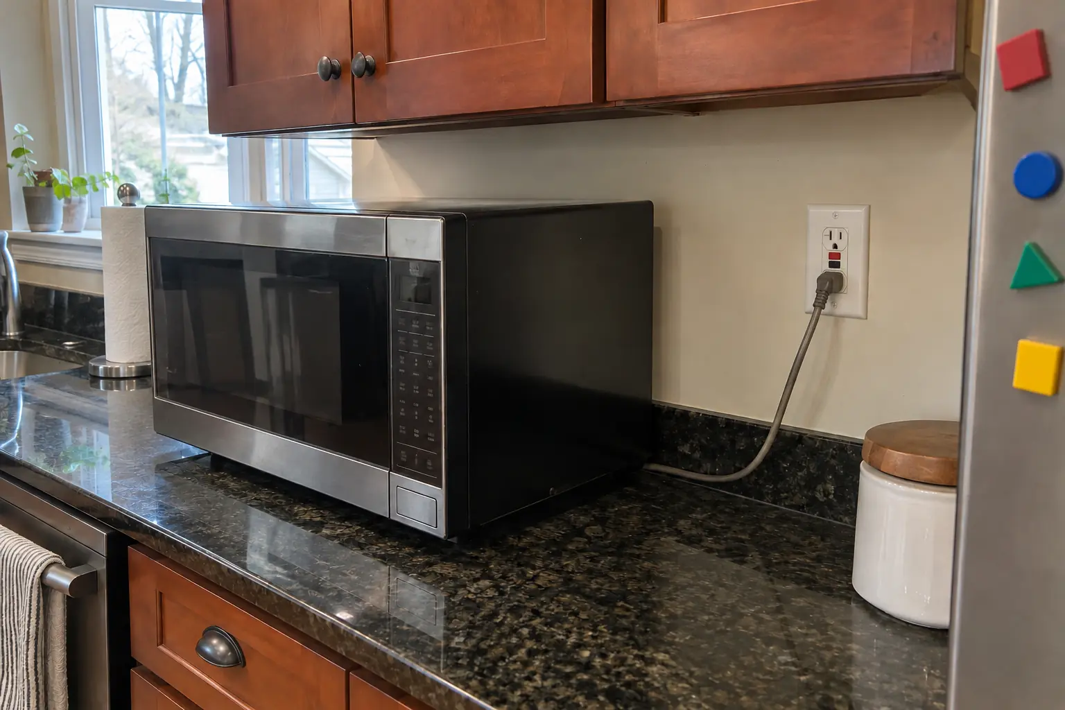 Kitchen Electrical Work in a 2000s new construction — installed