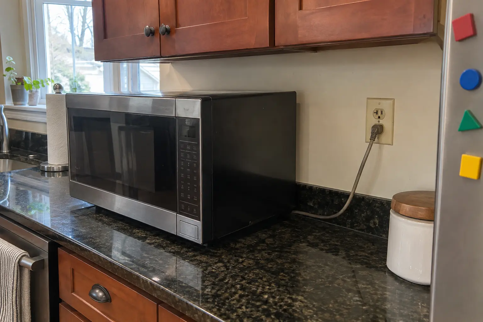 Kitchen Electrical Work in a 2000s new construction — before