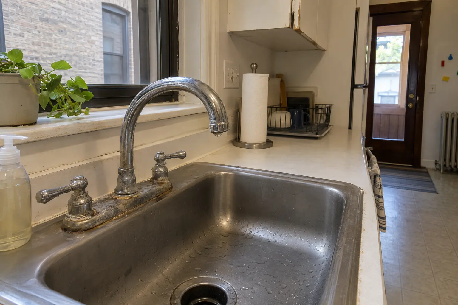 Kitchen Faucet Installation project in Oak Park, before