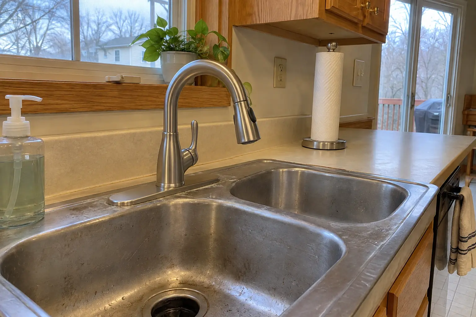 Kitchen Faucet Installation — after