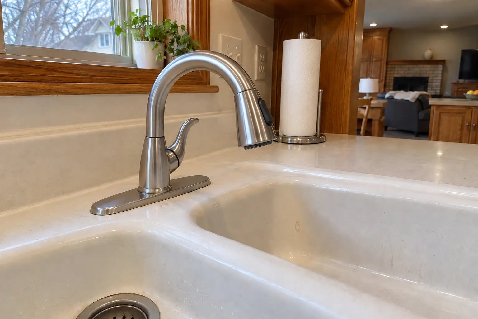Kitchen Faucet Installation — after