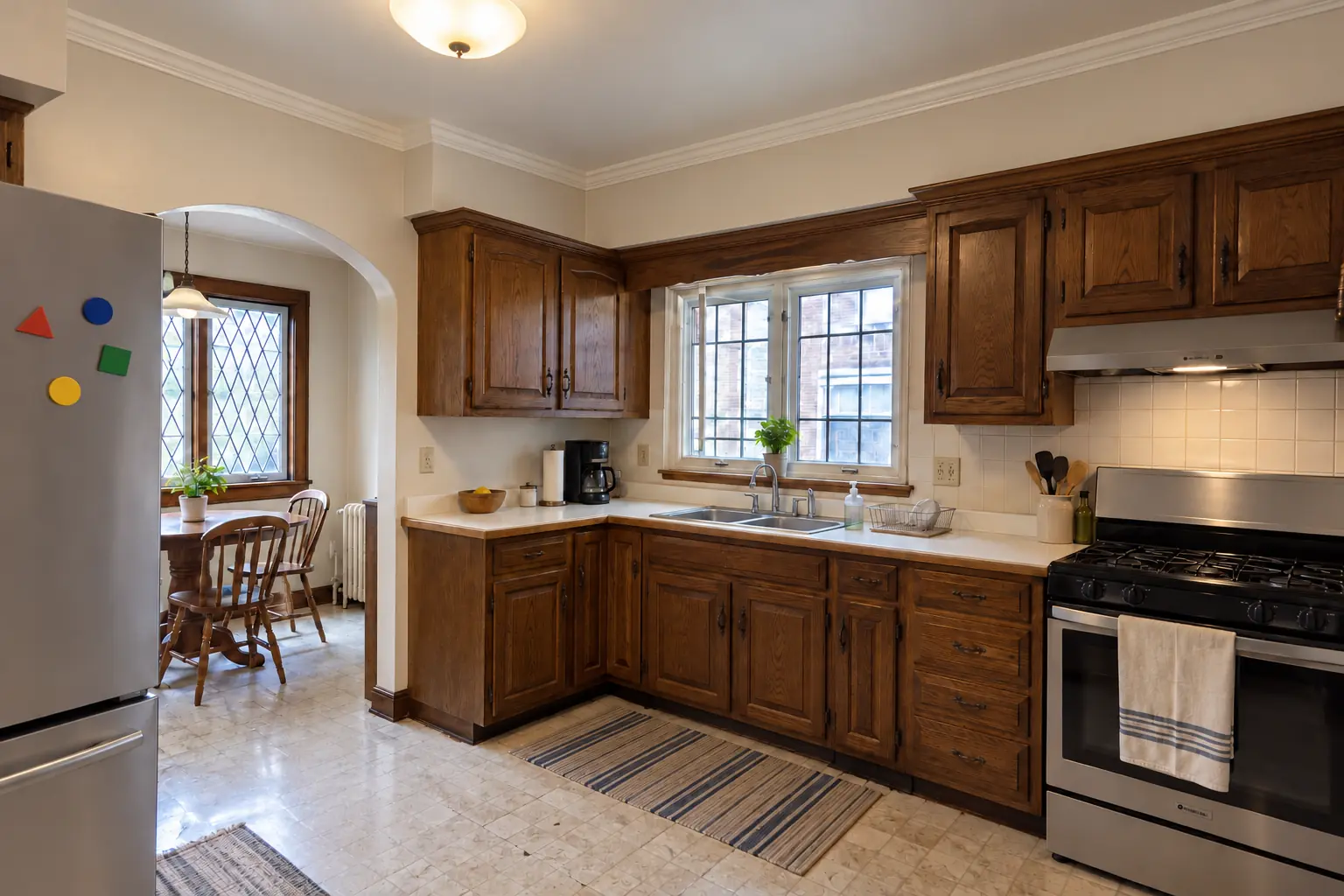 Kitchen Drywall & Finish Work in a prewar house — after