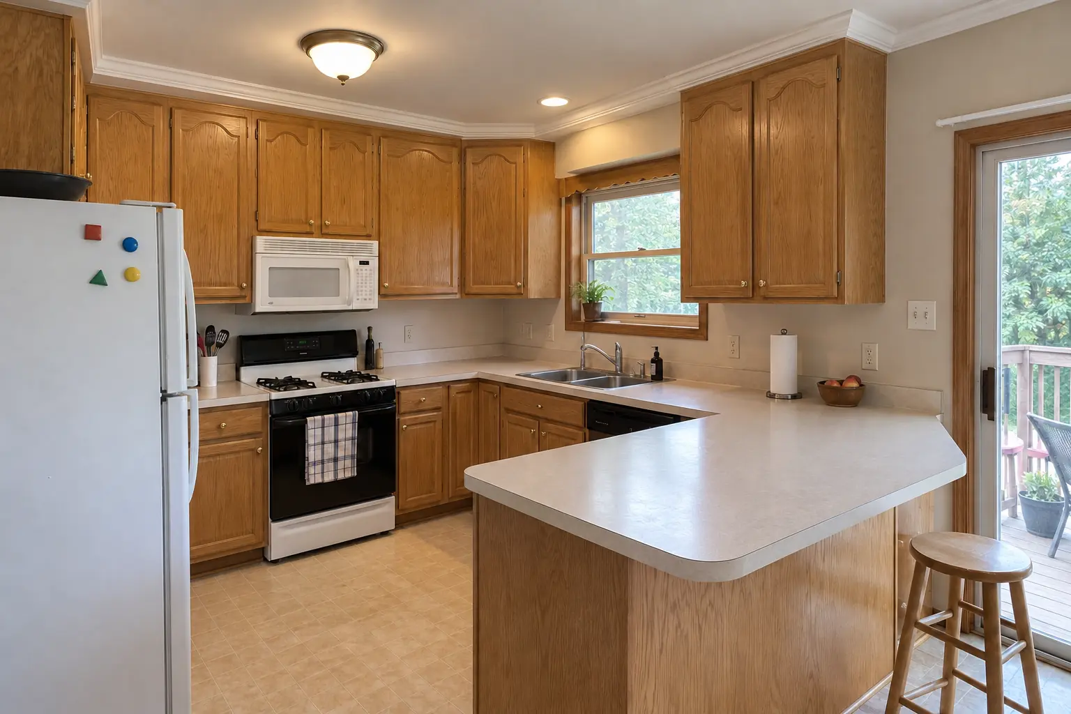 Kitchen Drywall & Finish Work project in Bloomingdale, after
