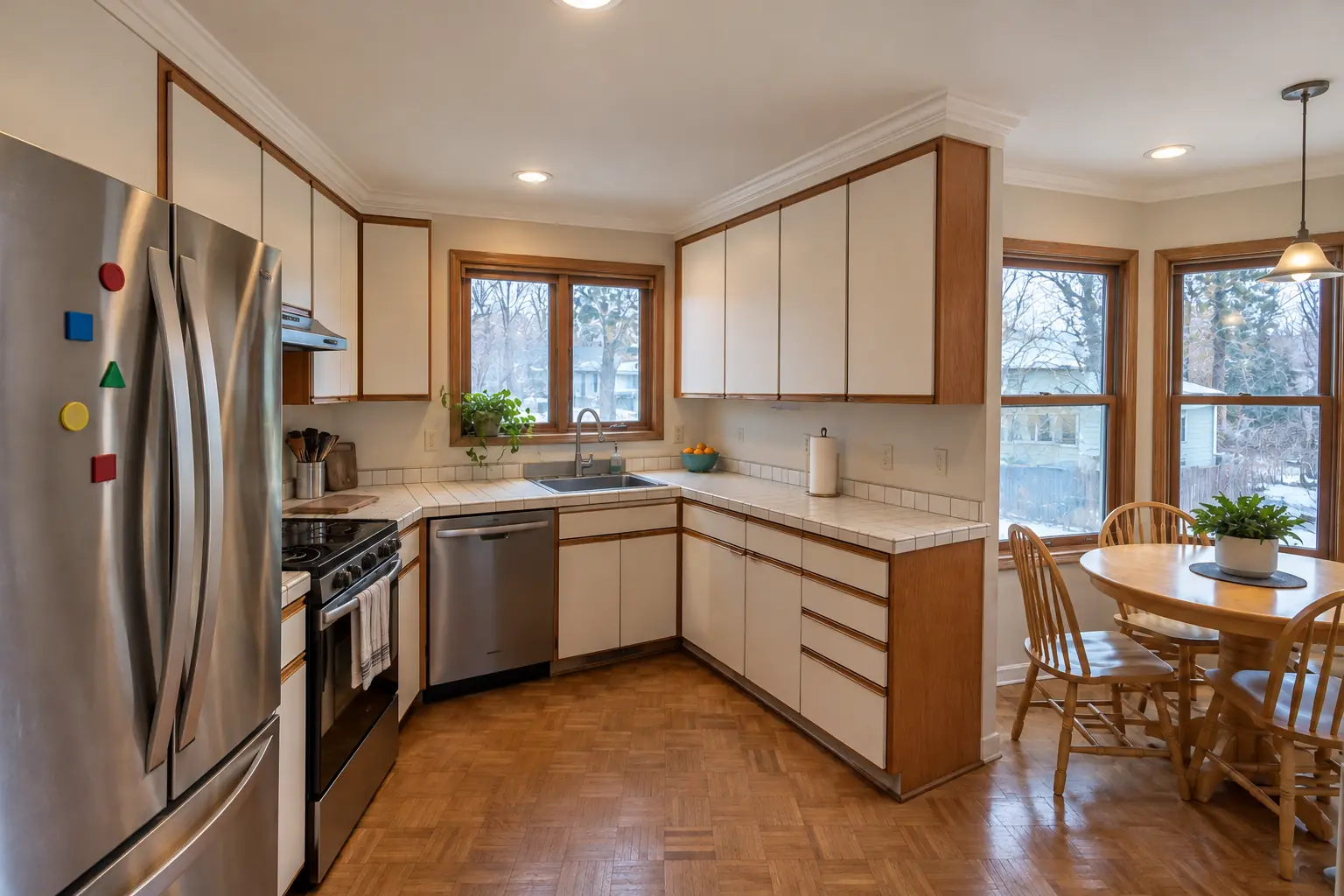 Kitchen Drywall & Finish Work project in Schaumburg, after