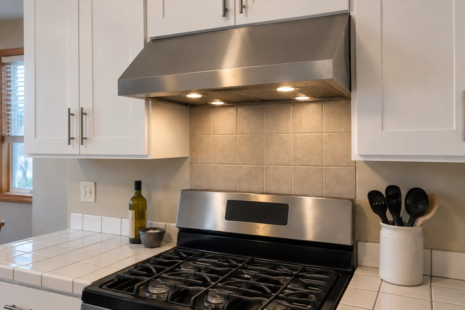 Kitchen Fire & Smoke Restoration in a 1980s-1990s two-story colonial / tract house — detail
