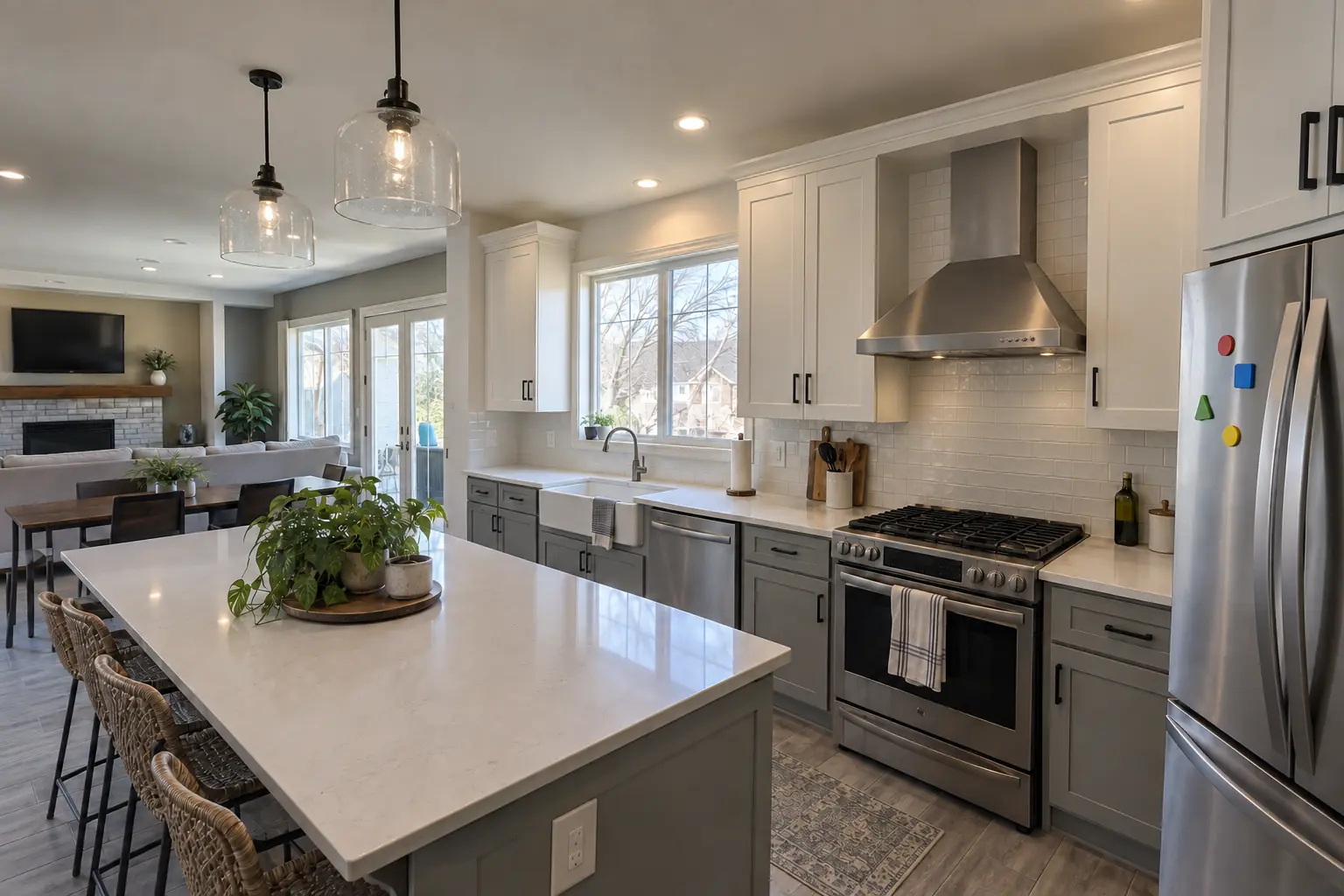 Kitchen Fire & Smoke Restoration project in Plainfield