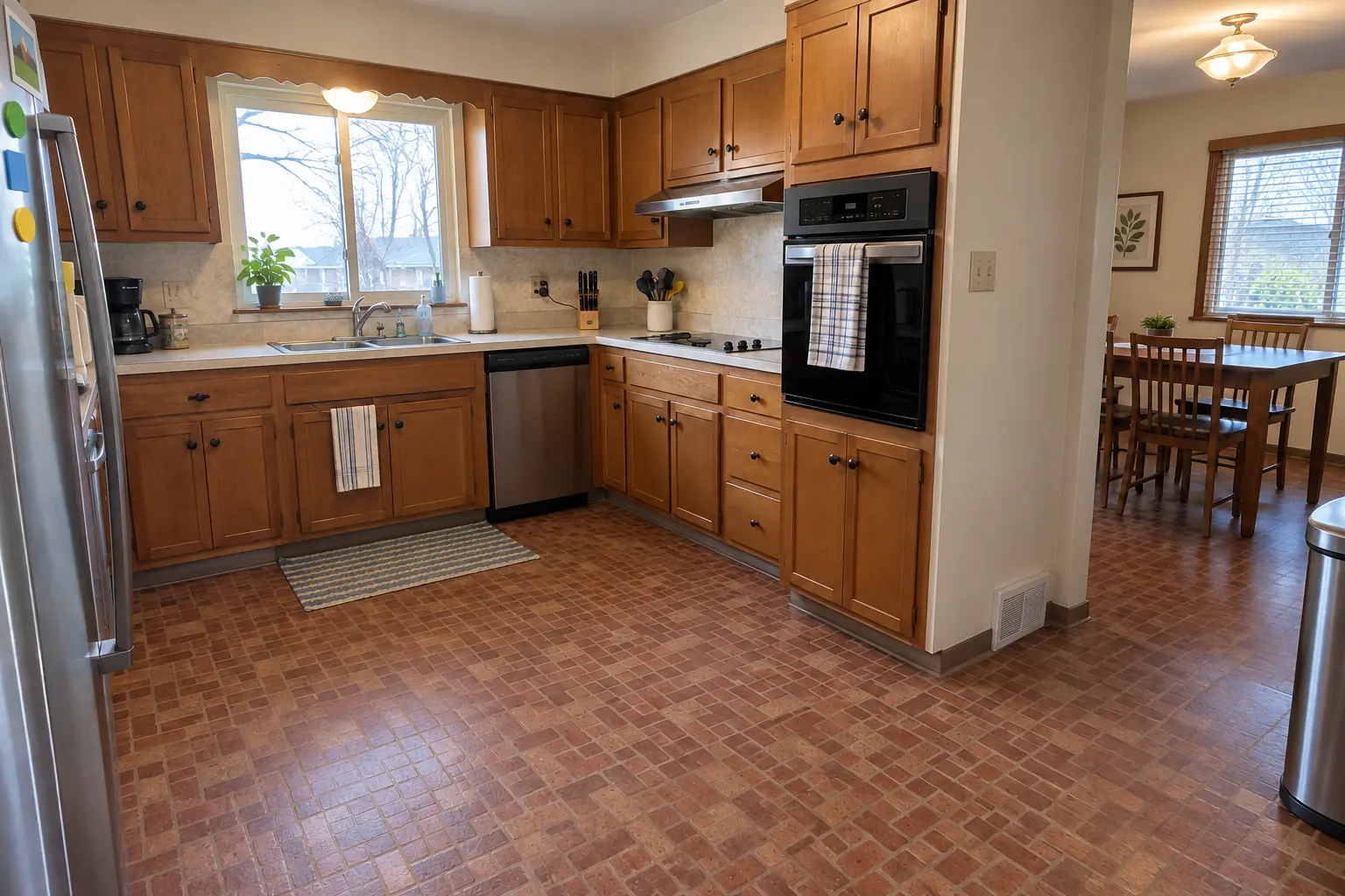 Kitchen Flooring Installation — before