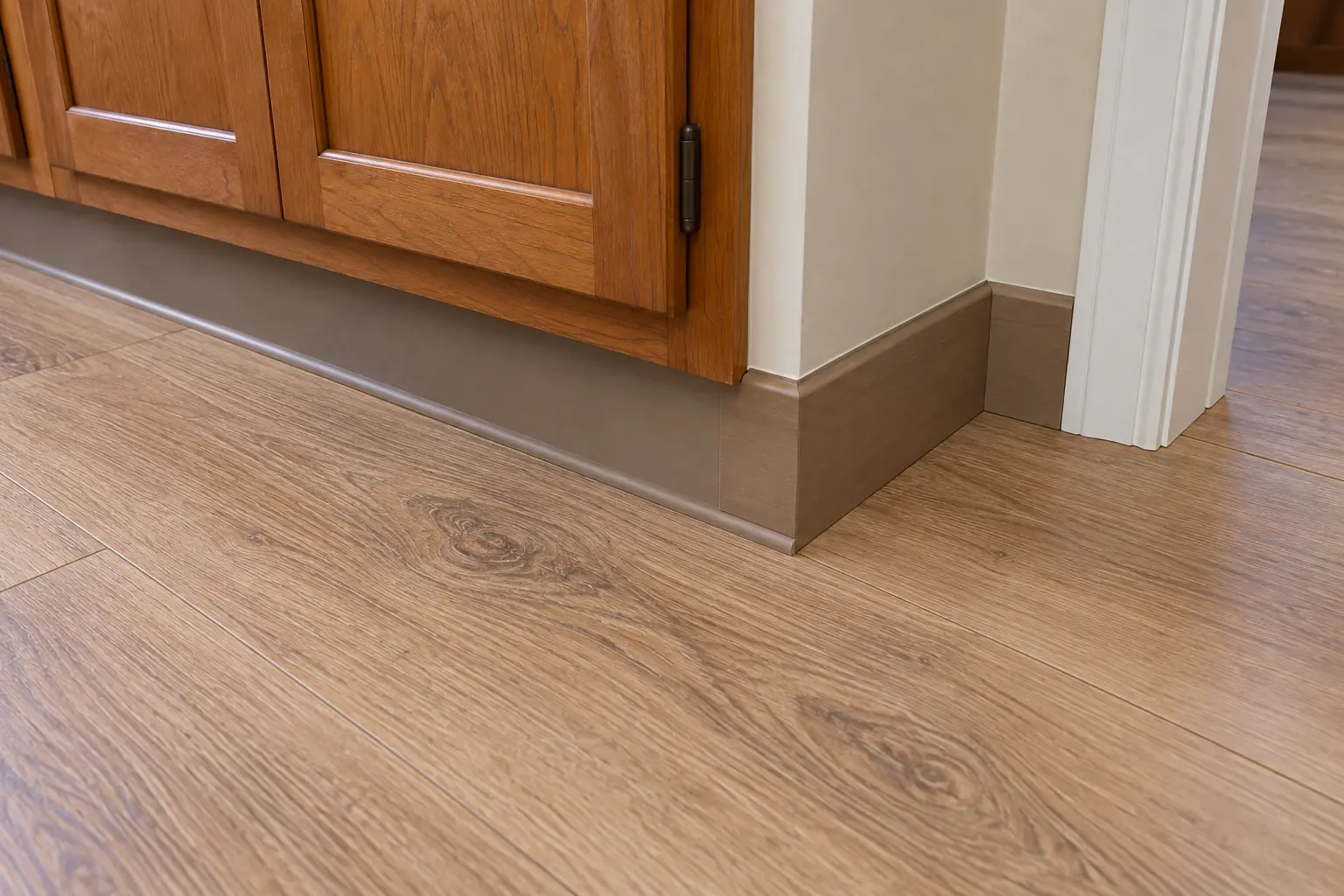 Kitchen Flooring Installation in a postwar ranch / cape cod / bi-level — detail