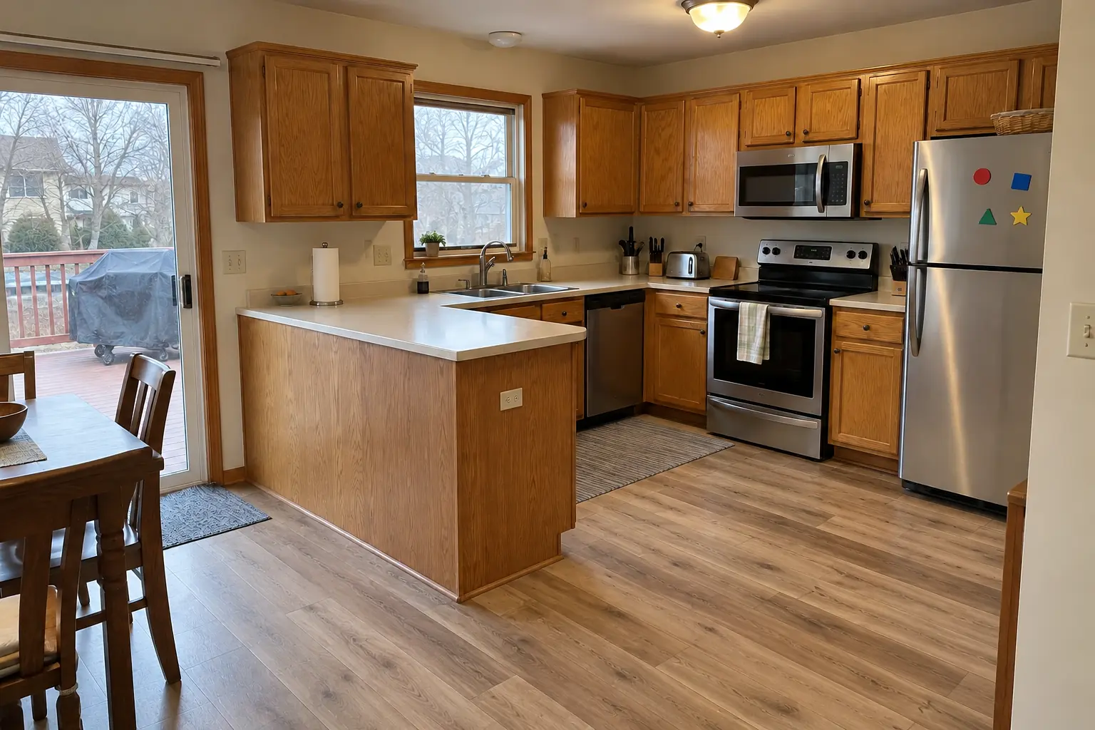 Kitchen Flooring Installation — after