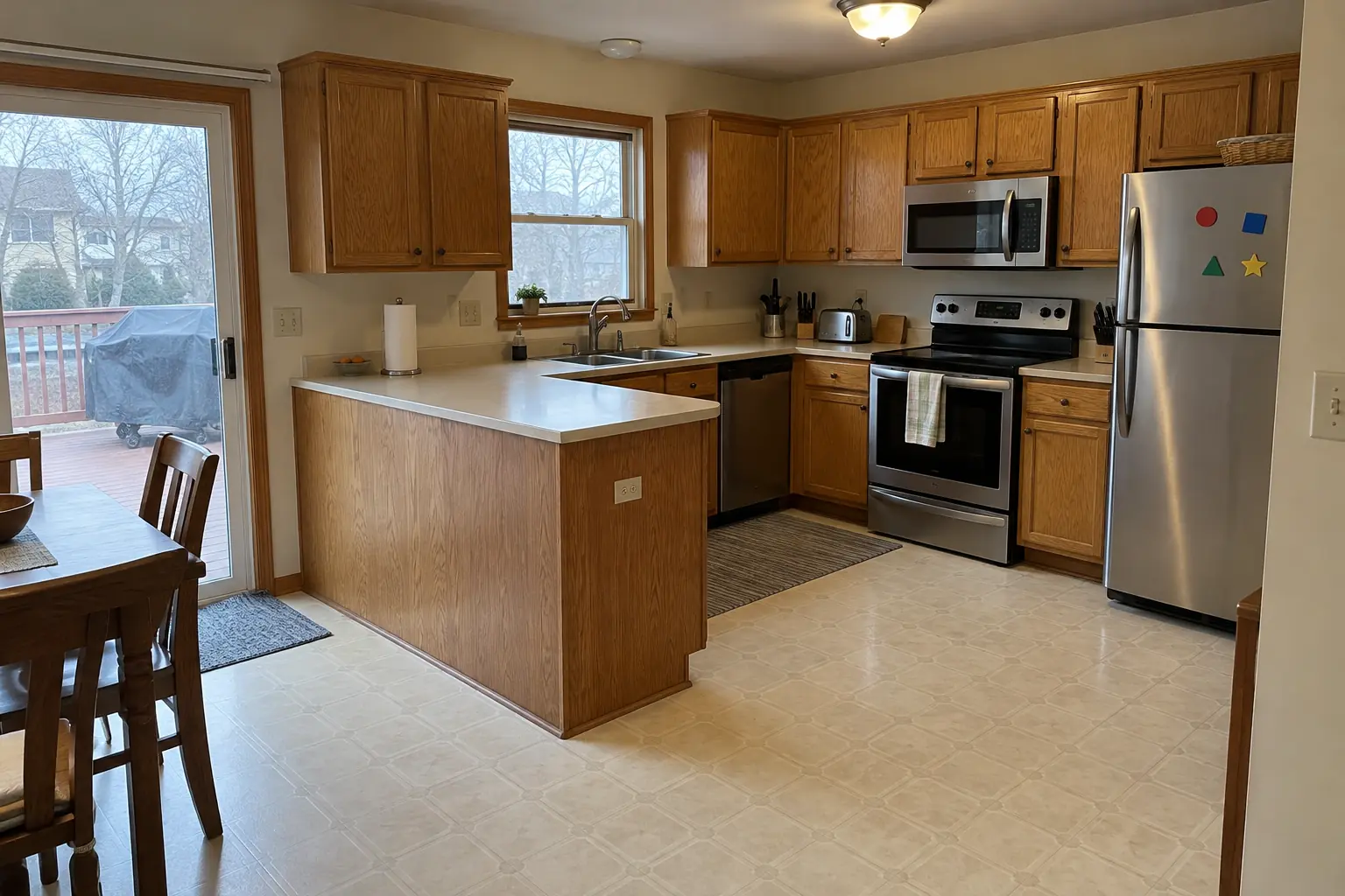 Kitchen Flooring Installation — before