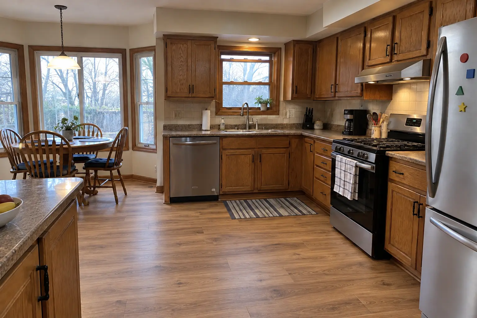 Kitchen Flooring Installation — after