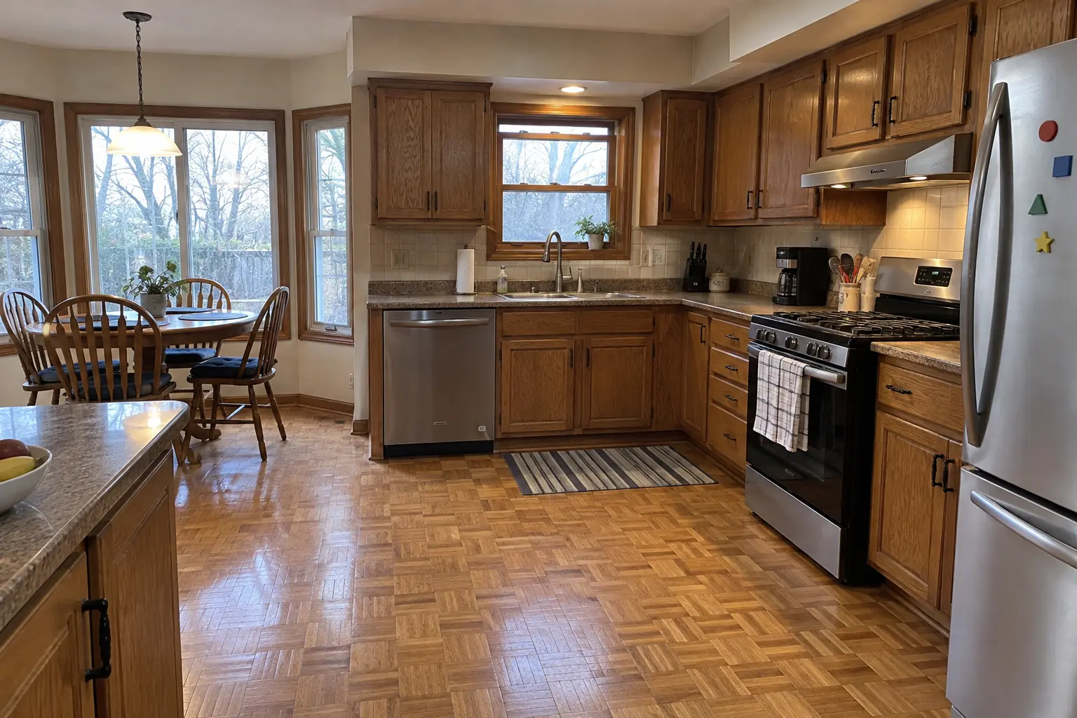 Kitchen Flooring Installation — before