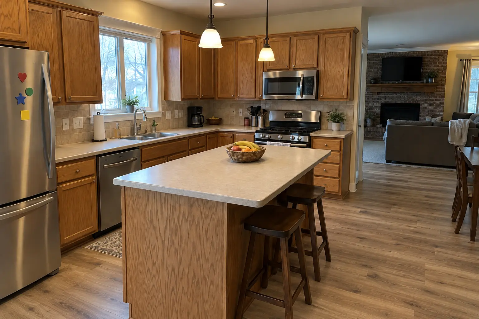 Kitchen Flooring Installation — after