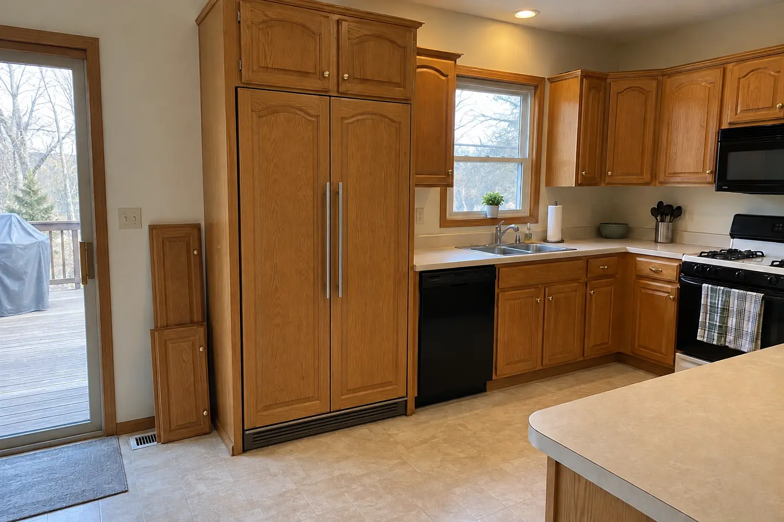 Built-In Refrigerator Installation — after