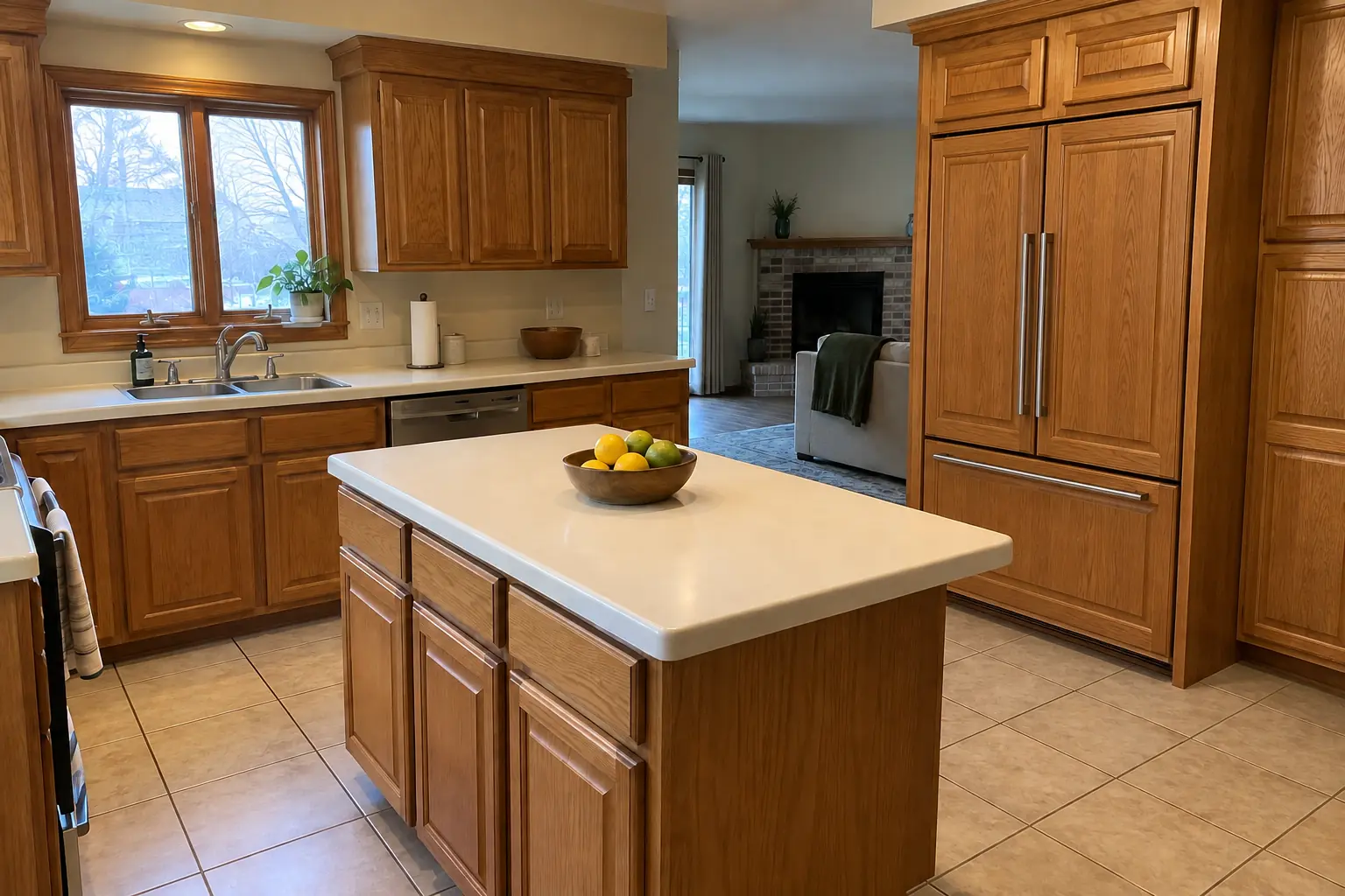 Built-In Refrigerator Installation — after
