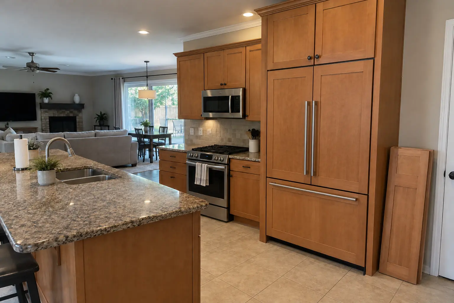 Built-In Refrigerator Installation project in Plainfield