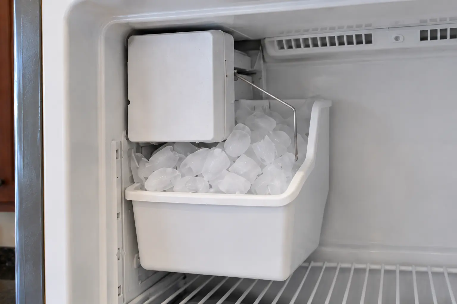 Refrigerator & Ice Maker Repair in a 2000s new construction — detail