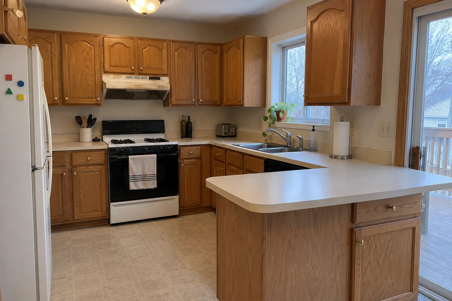 Kitchen Ventilation & Range Hoods project in Bartlett, before