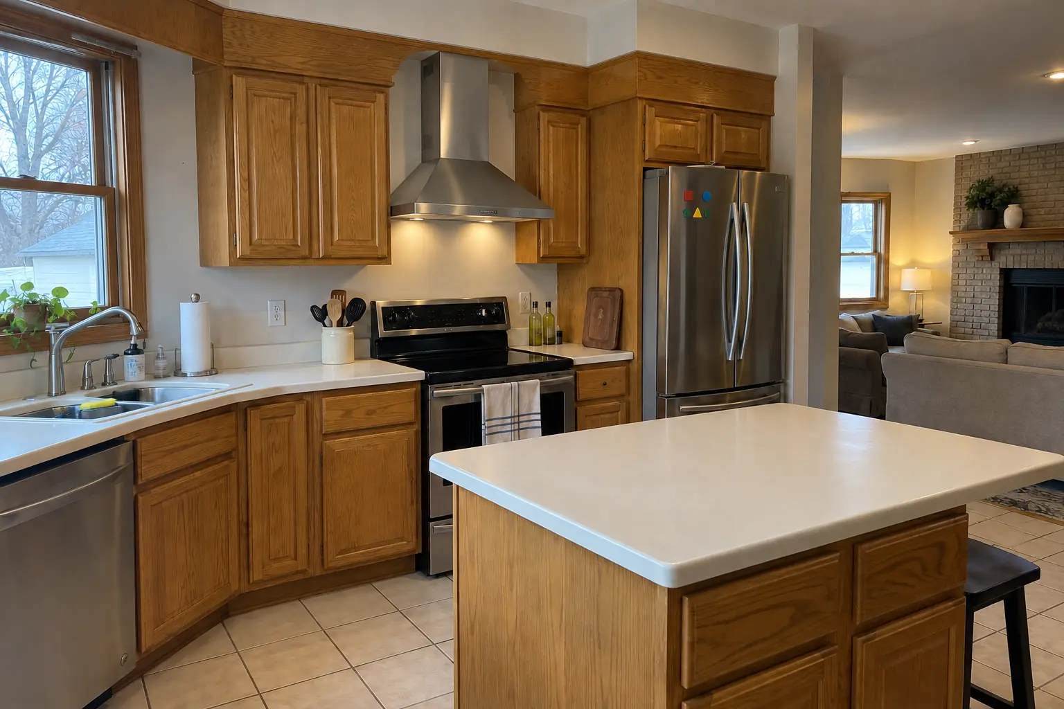 Kitchen Ventilation & Range Hoods project in St. Charles, after